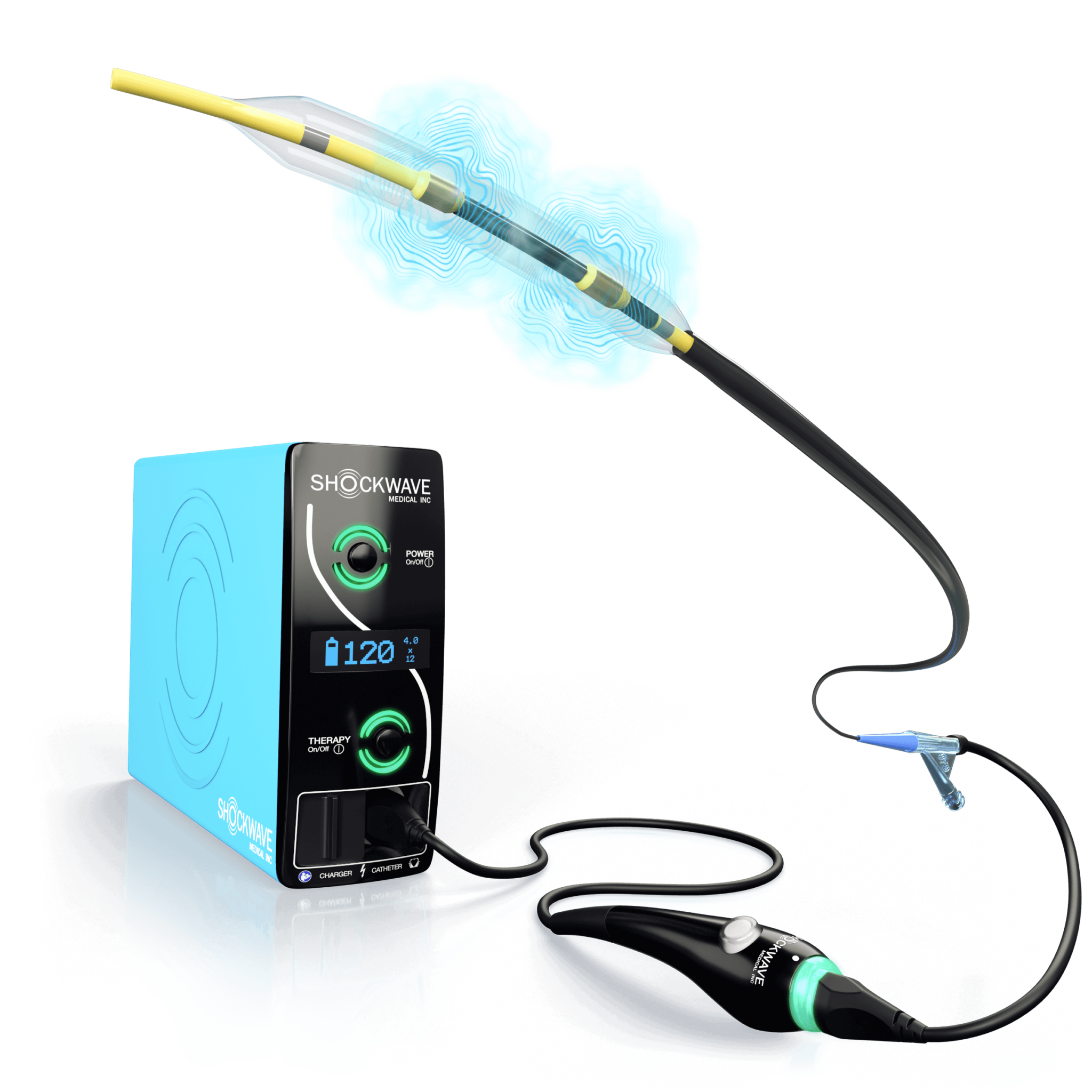 Shockwave IVL device with generator and catheter