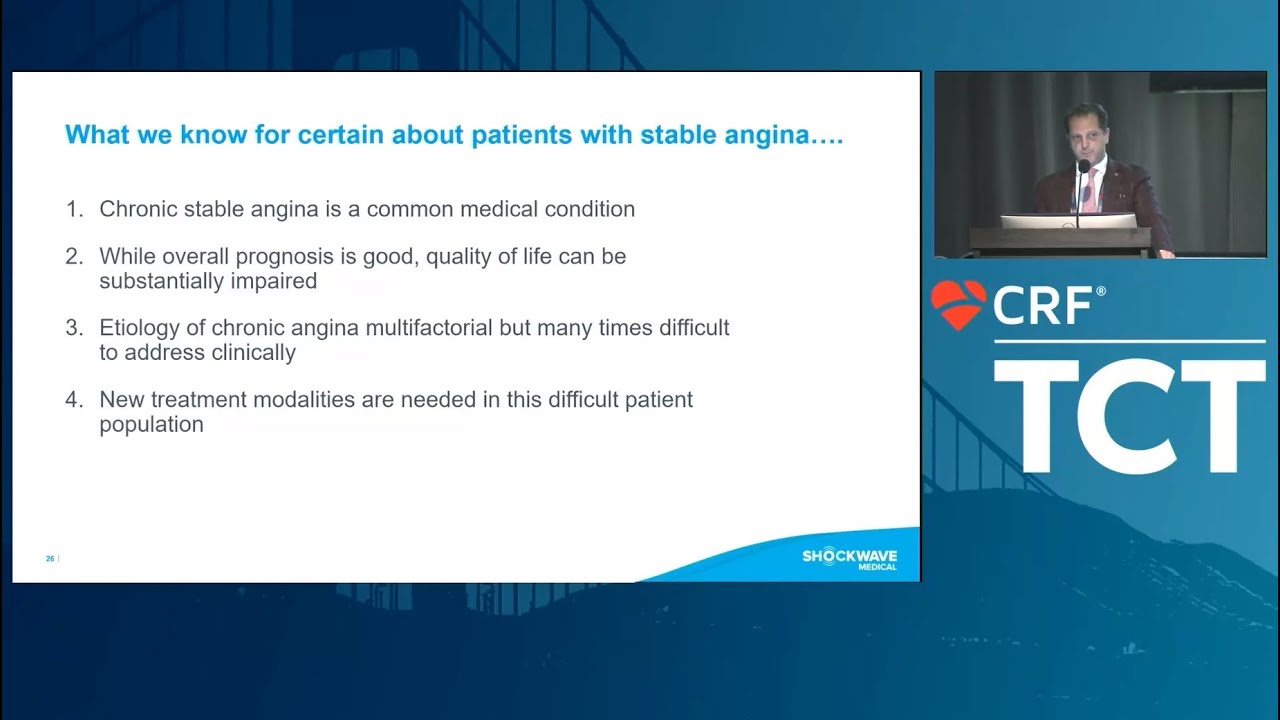 youtube thumbnail screenshot of presenter speaking at TCT