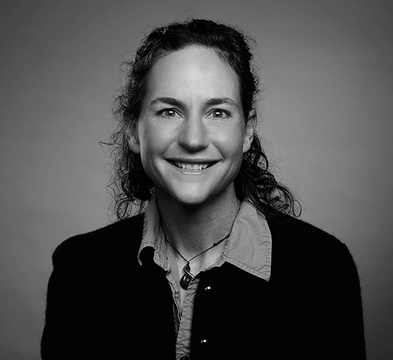 Black and white headshot of Susan Peterson